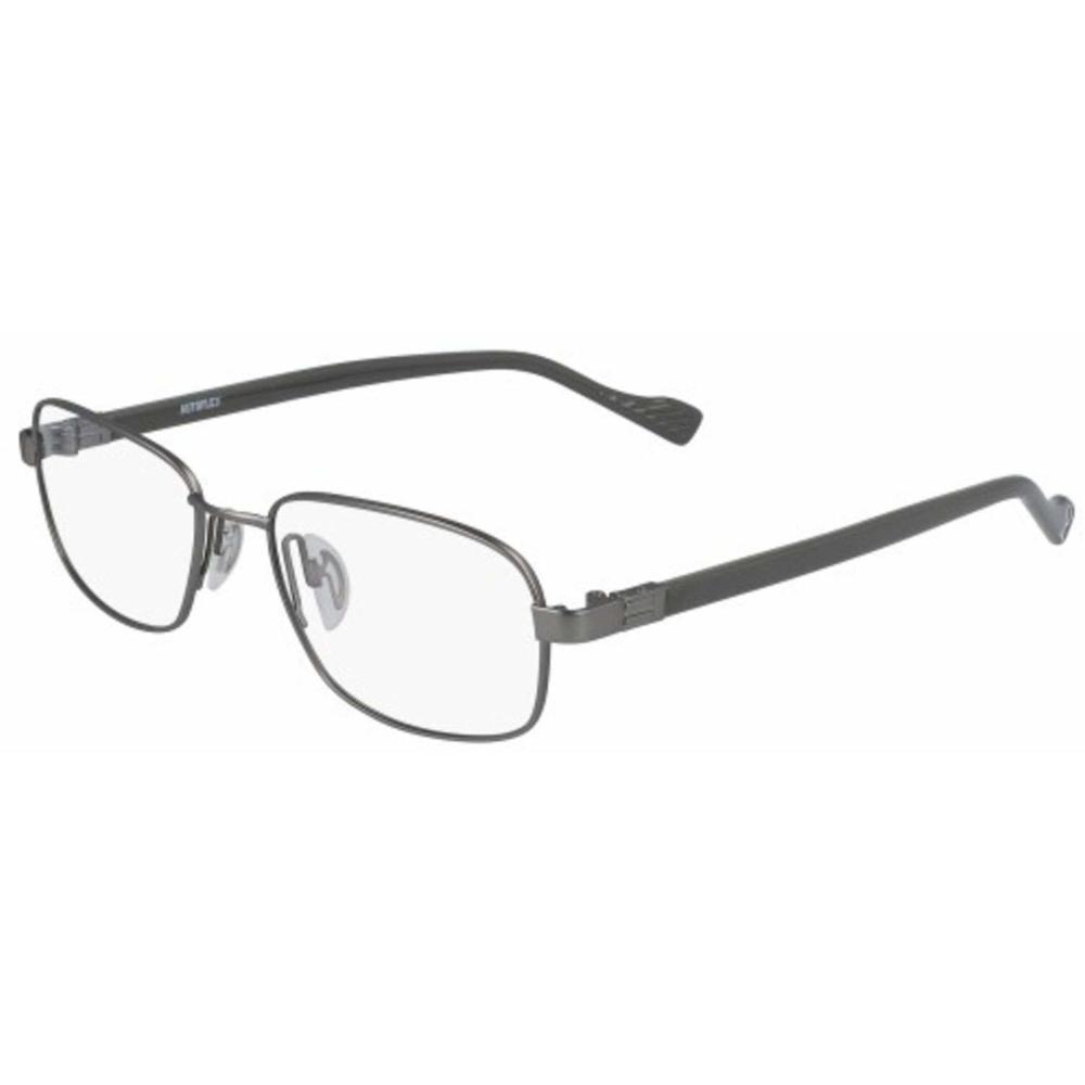 NEW FLEXON AUTOFLEX 117 035 Light Gunmetal Eyeglasses 55/18/150 with Flexon Case